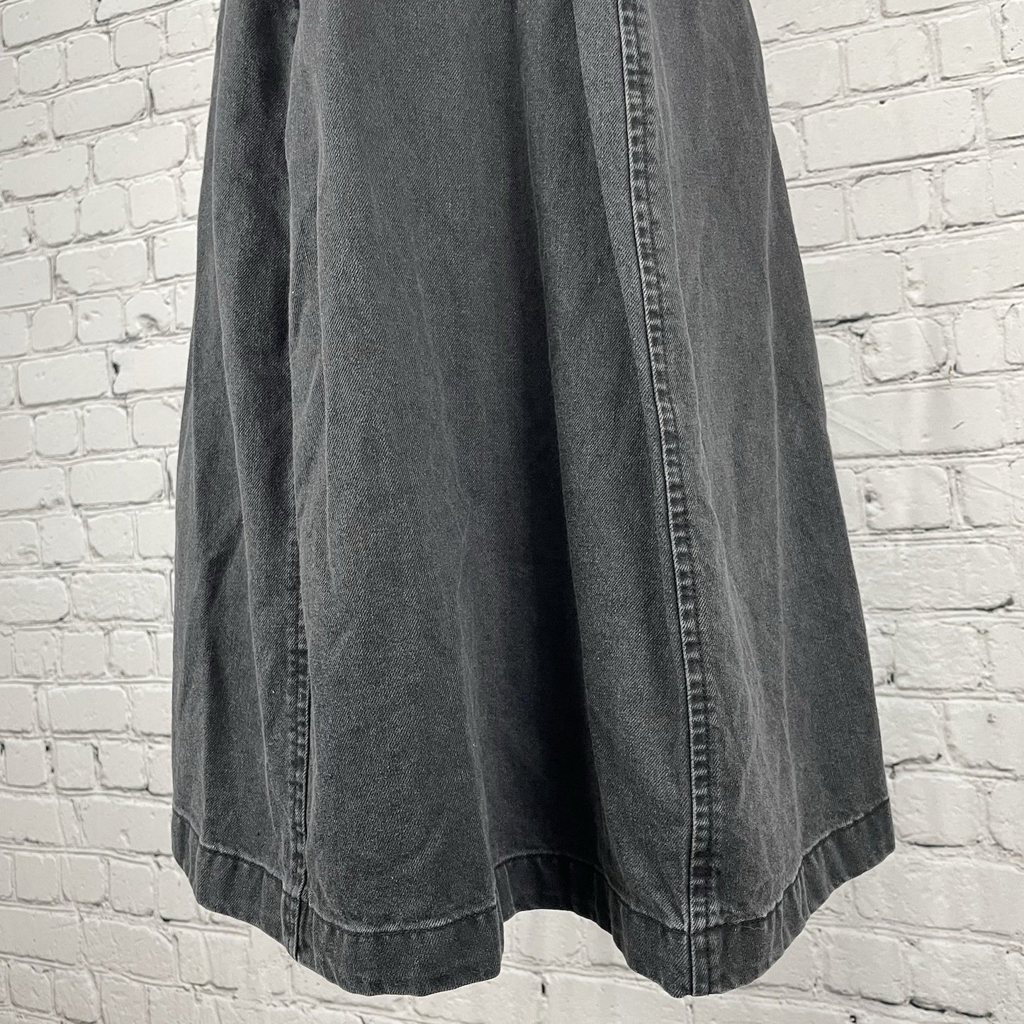 ASOS Design Grey 100% Cotton Sleeveless Zipped Back Tie Maternity Dress Size 8