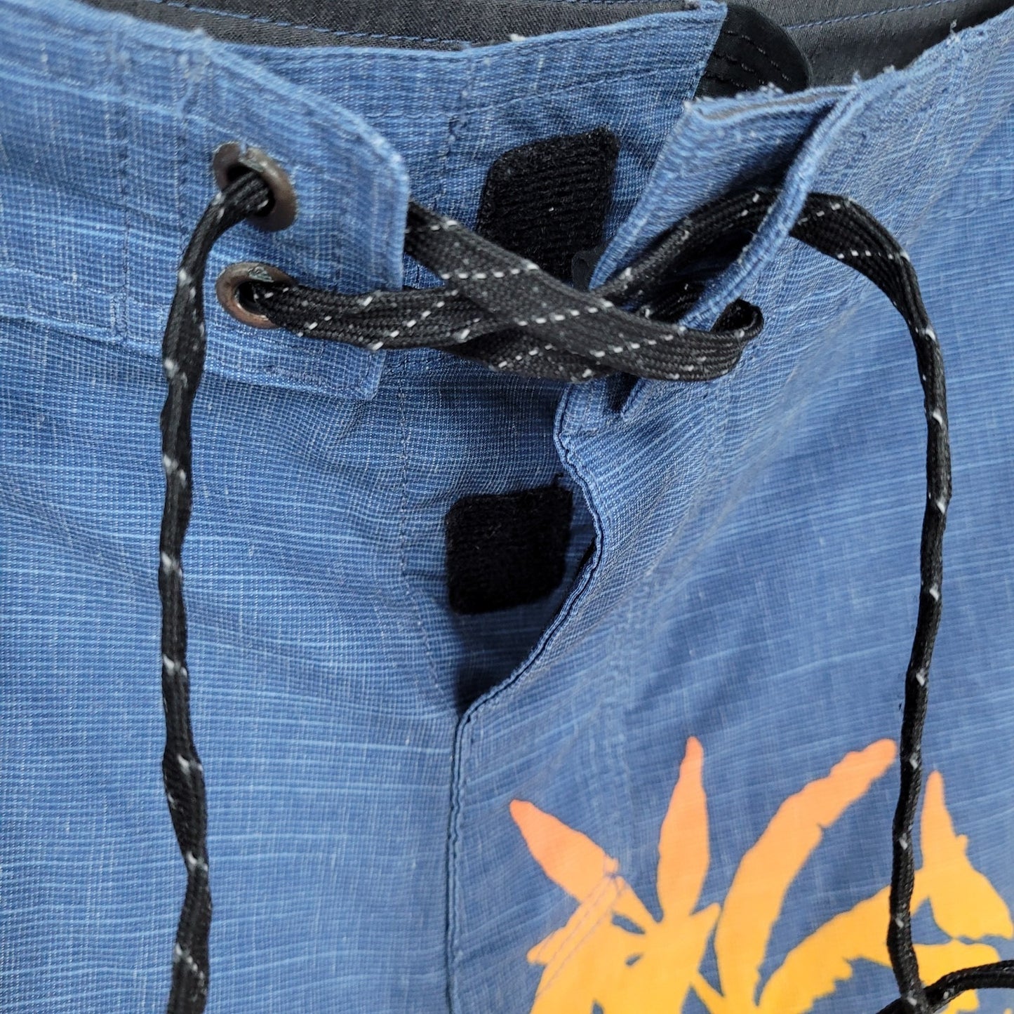 Quiksilver Blue Dry Flight High Line Stretch Board Shorts Swim Trunks Size 32x9