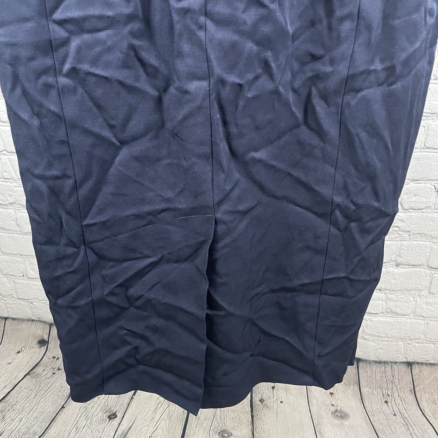 NWT VTG Danny & Nicole Navy & Ivory Retro Buttoned Coat Dress USA Made Size 14