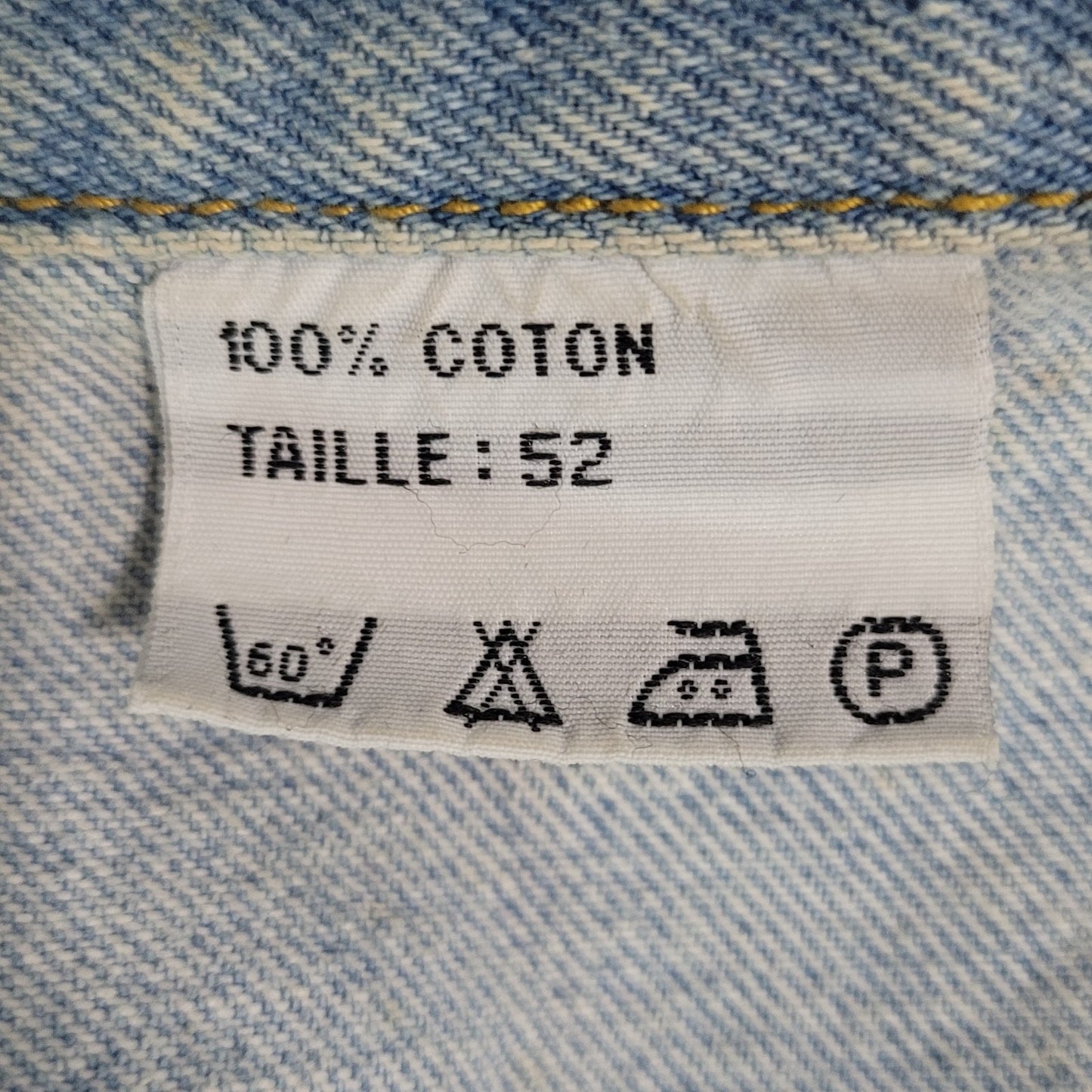 The Raiders Motorcycles Blue Denim Heavy Cotton Light Wash Jean Jacket Size 52