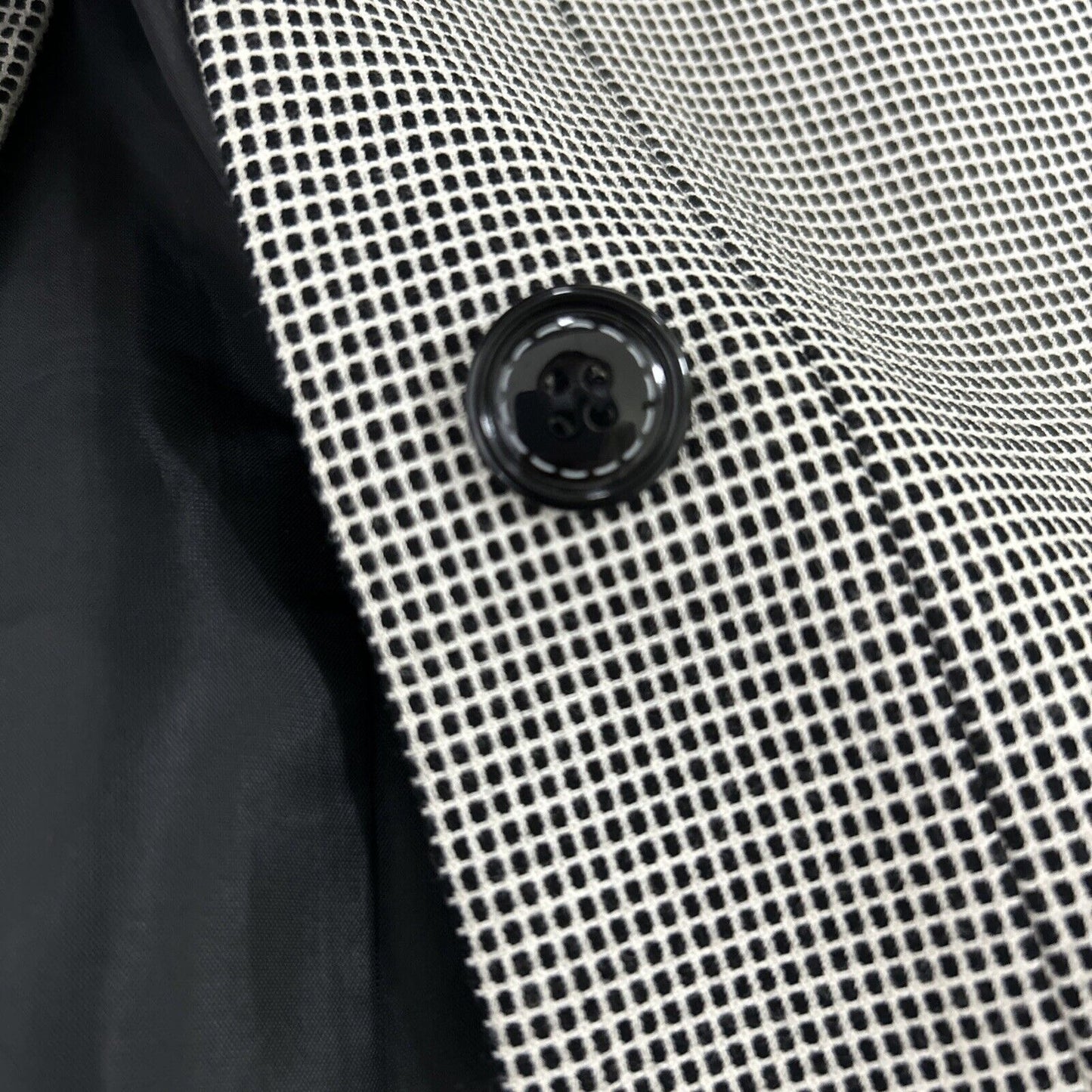 Tahari Arthur S. Levine Black White Check Collared Women’s Jacket Blazer Size 18