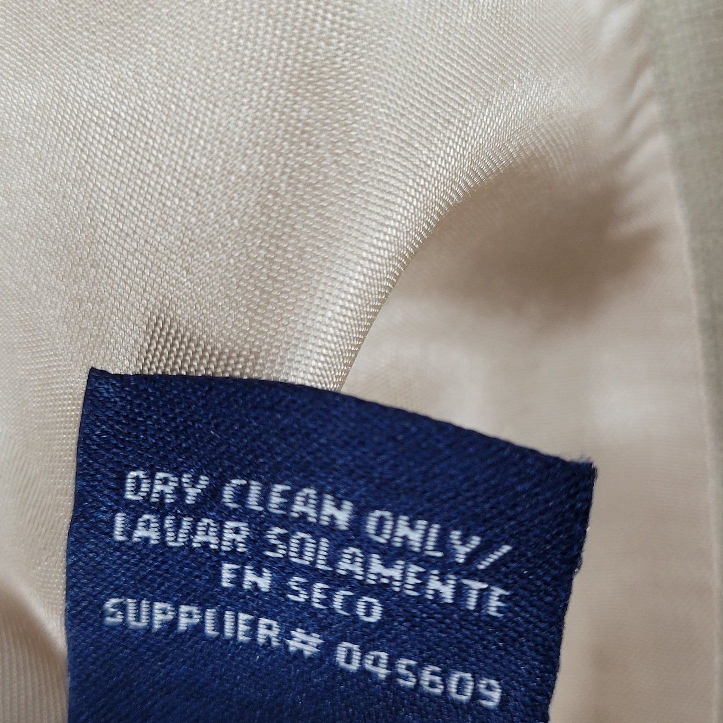 Stafford Beige Linen Blend 2 Button Vented Notch Blazer Sport Coat Size 48L