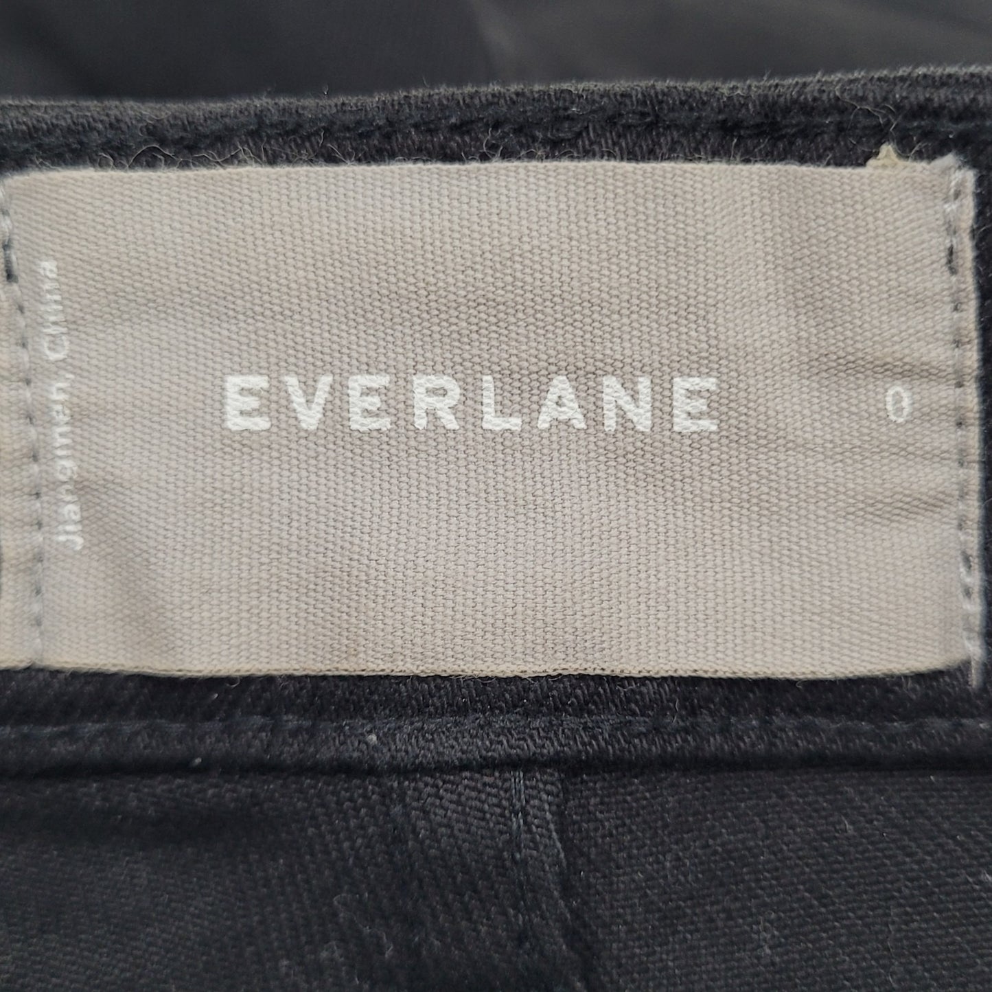 Everlane Black Twill Cotton Stretch High Rise Flat Front Shorts Size 0 (27x2.5)
