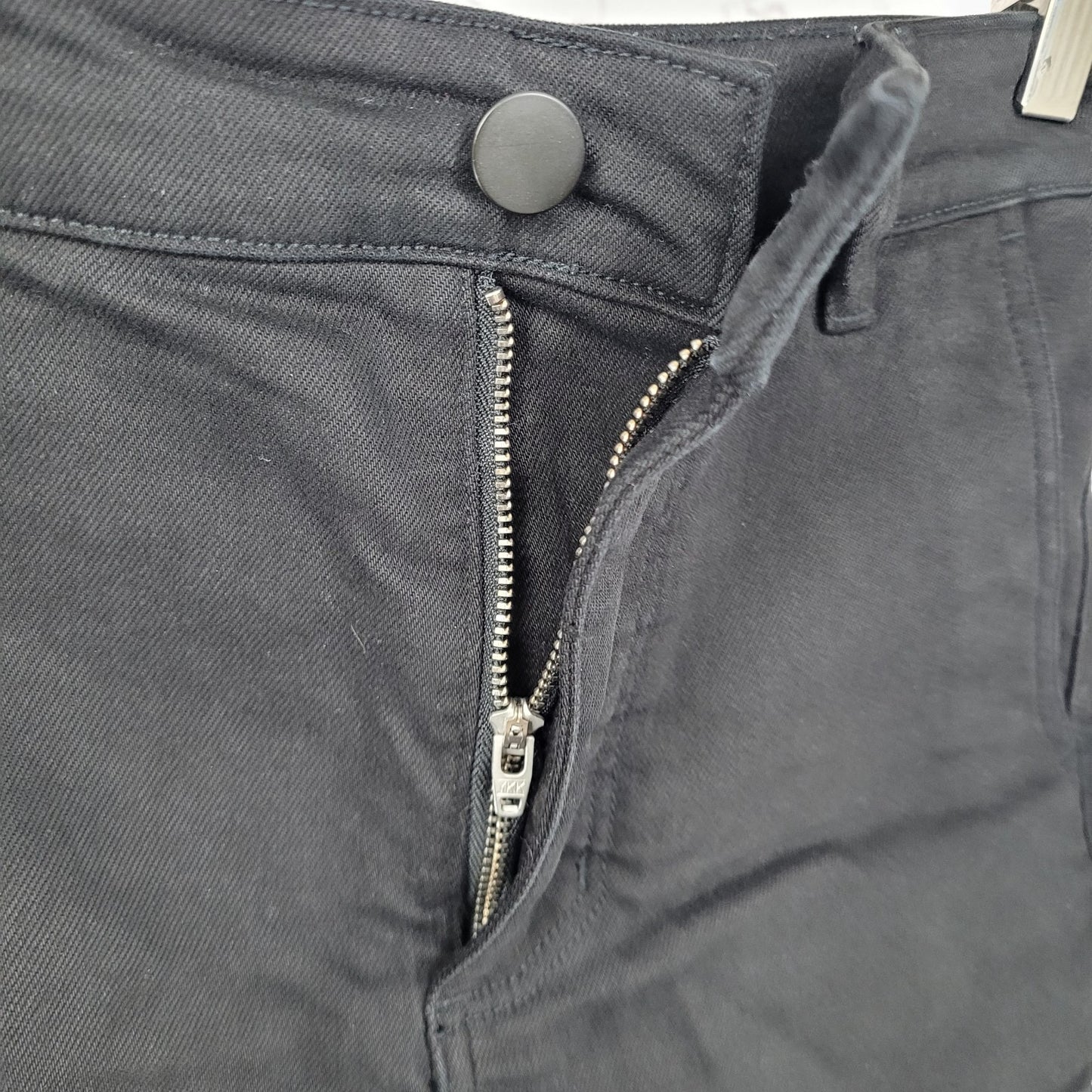 Everlane Black Twill Cotton Stretch High Rise Flat Front Shorts Size 0 (27x2.5)