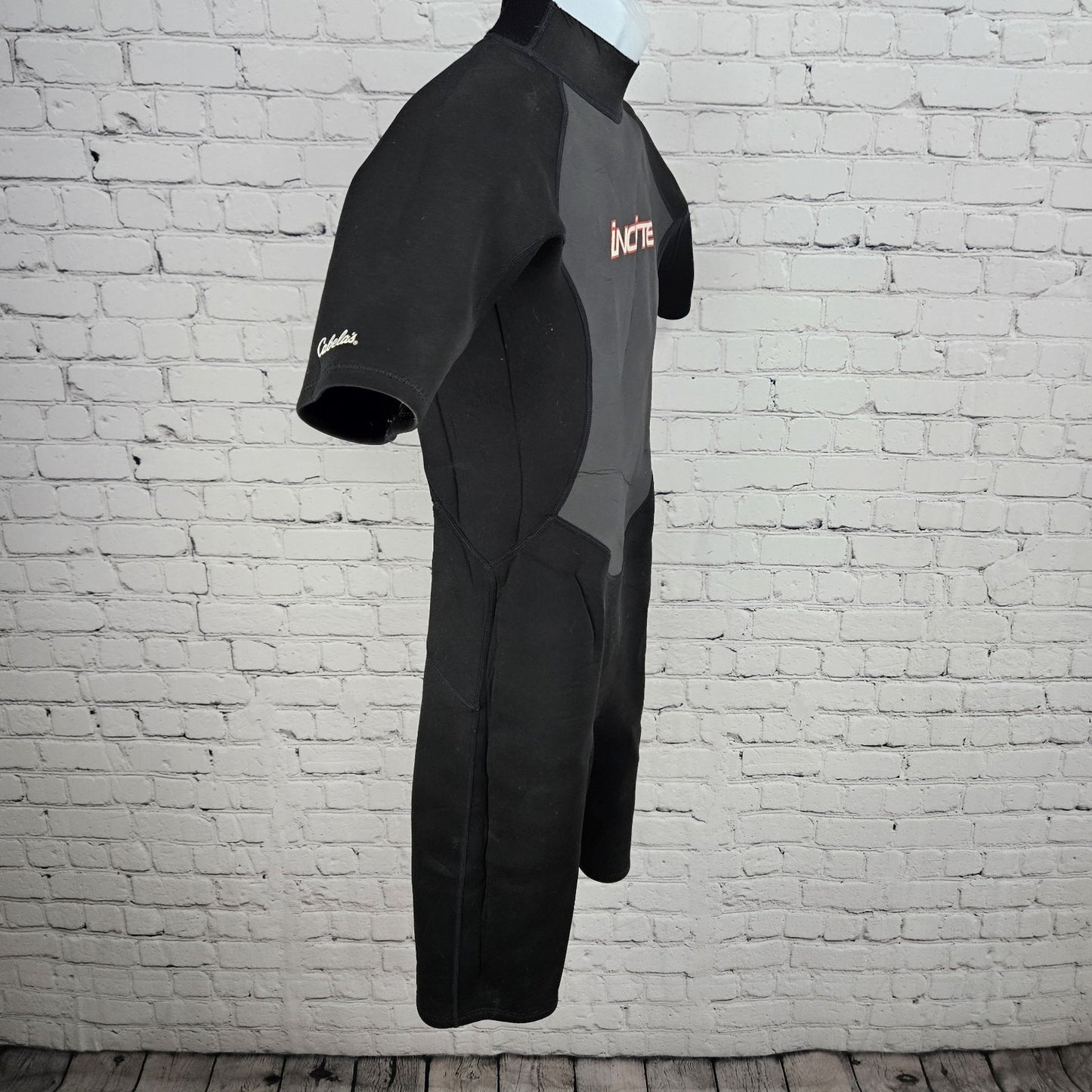Incite Cabela's Black 2:2 Aqualite Short Sleeve Shorty Springsuit Wetsuit Large