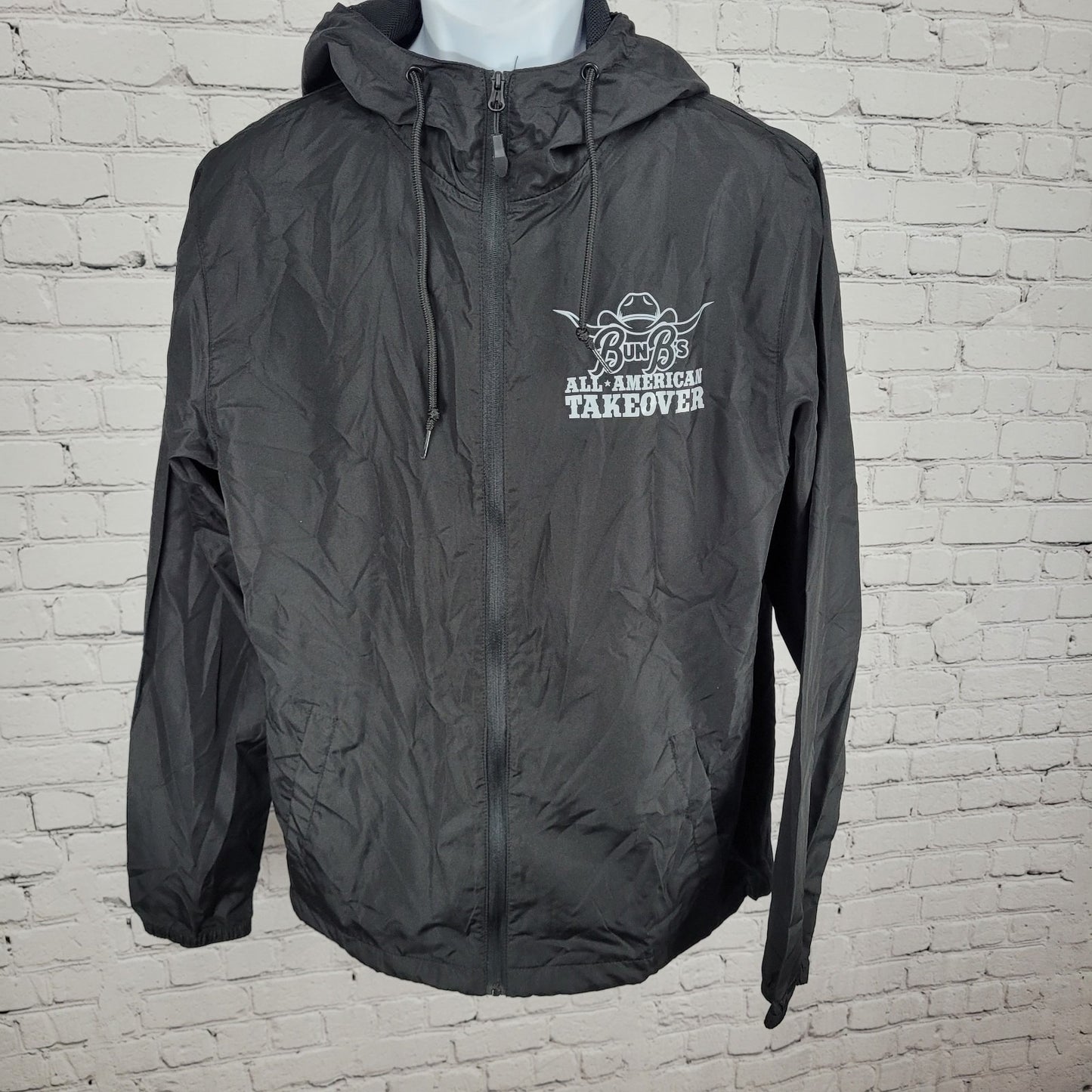 Bun B's All American Takeover Hooded Windbreaker Independent Size Medium M