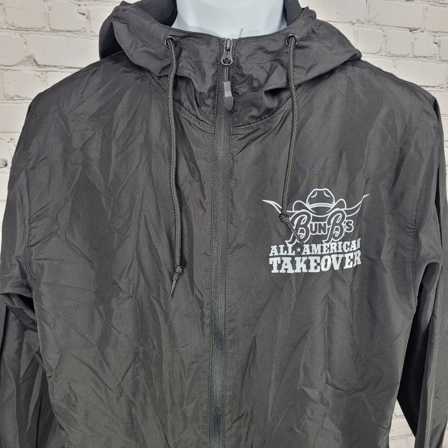 Bun B's All American Takeover Hooded Windbreaker Independent Size Medium M