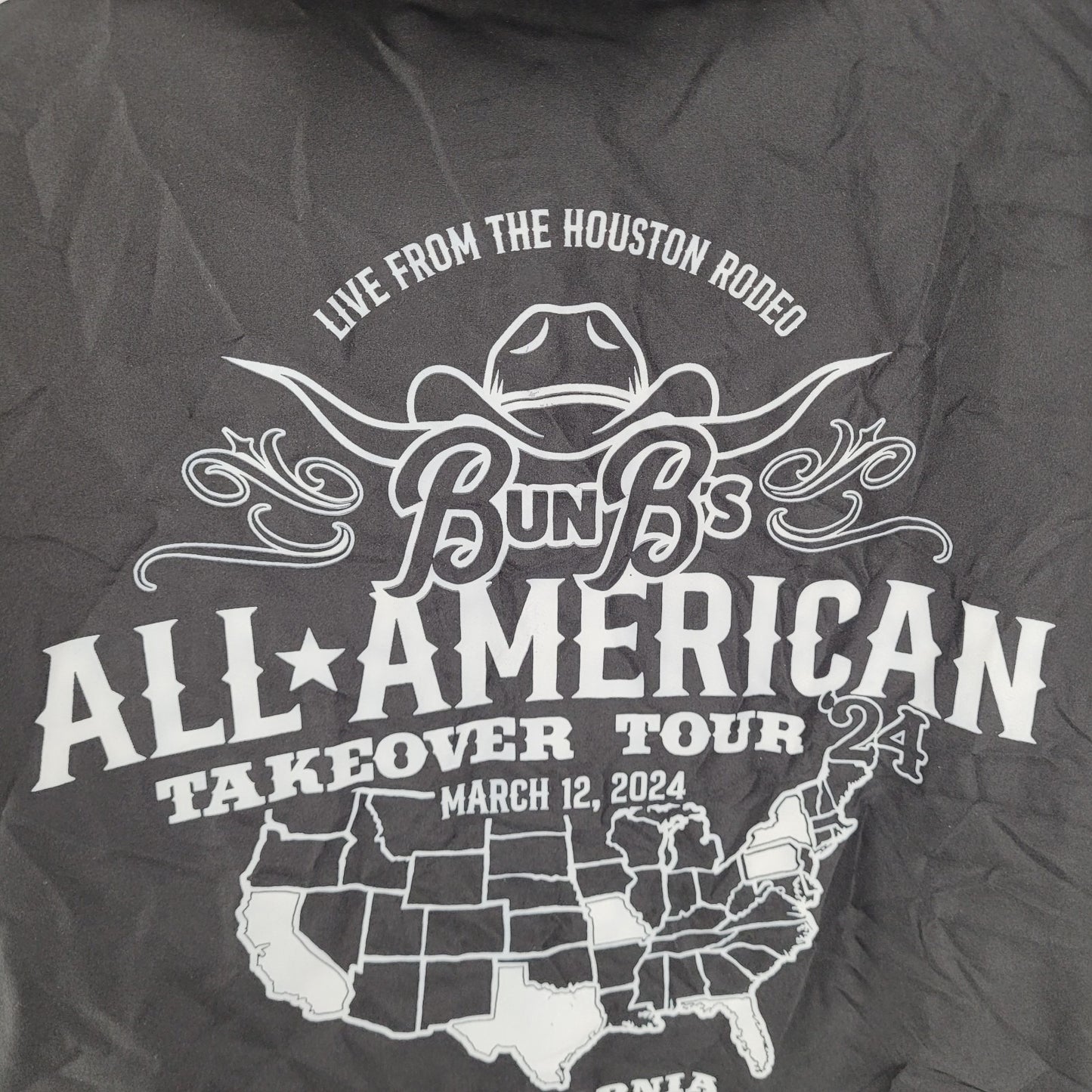 Bun B's All American Takeover Hooded Windbreaker Independent Size Medium M