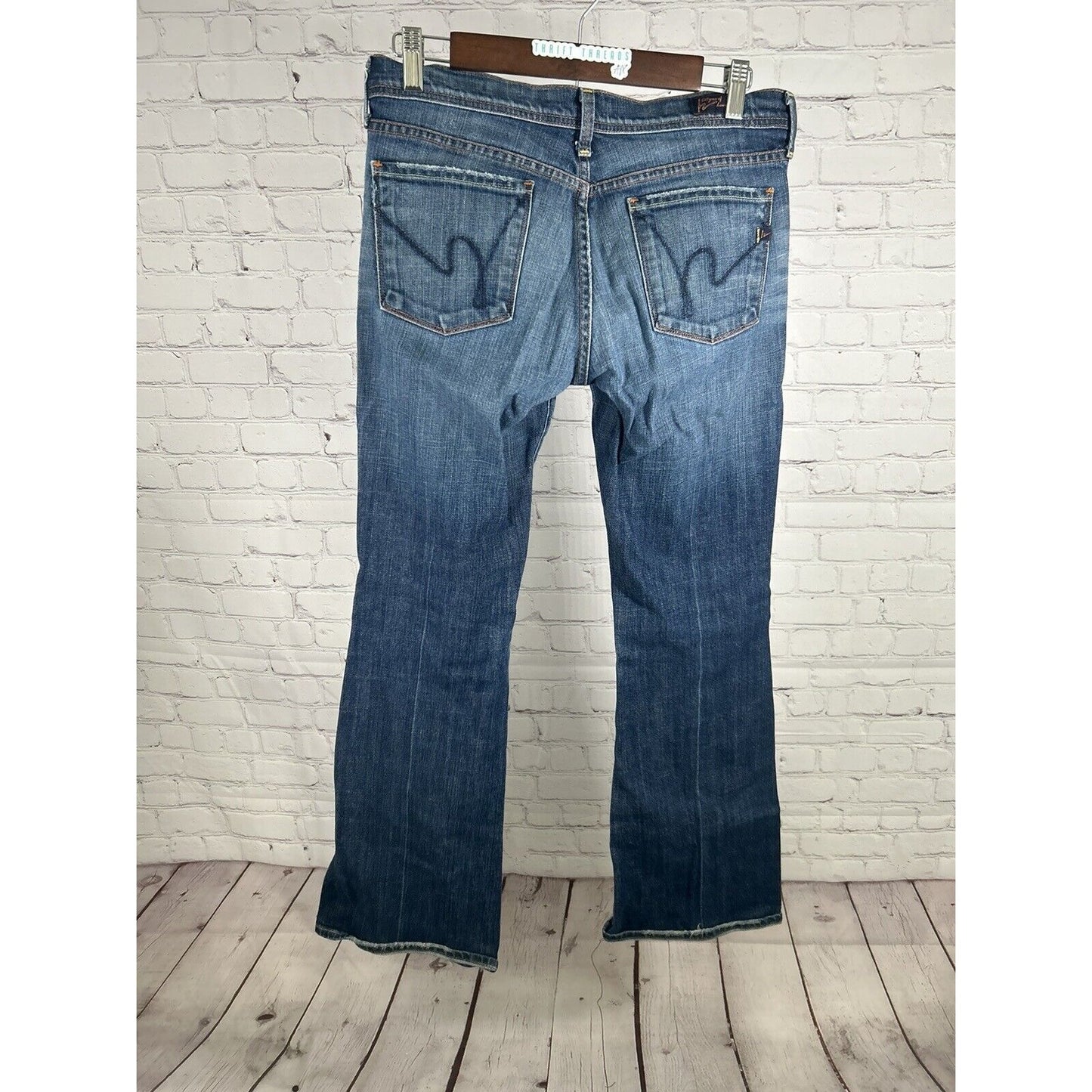 Citizens of Humanity Ingrid 002 Low Waist Flair Stretch Denim Jeans 28 (30 x 33)