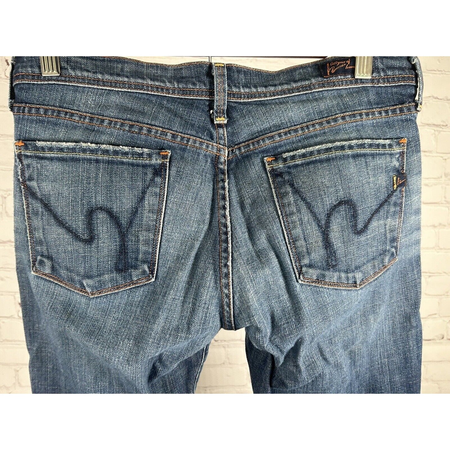 Citizens of Humanity Ingrid 002 Low Waist Flair Stretch Denim Jeans 28 (30 x 33)