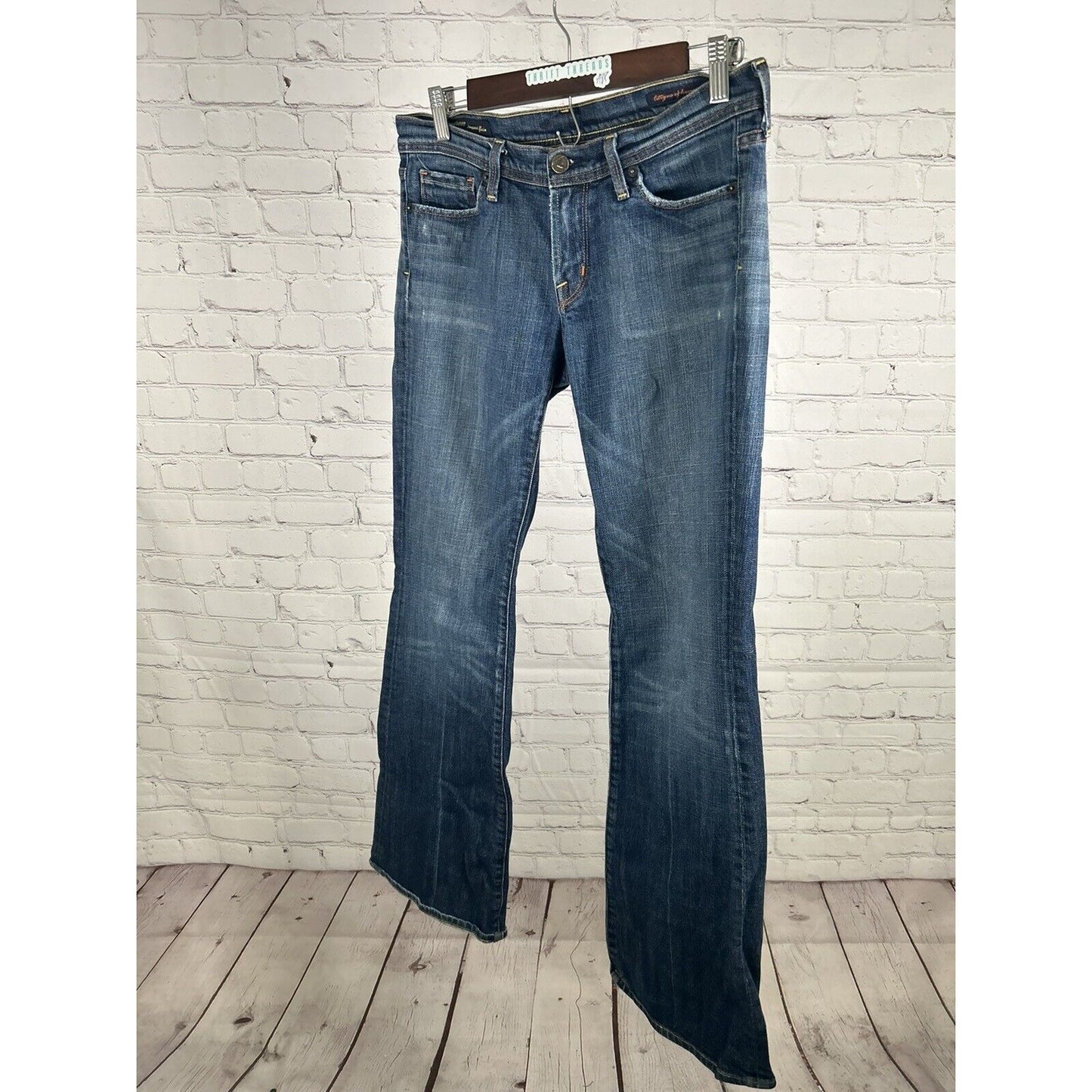 Citizens of Humanity Ingrid 002 Low Waist Flair Stretch Denim Jeans 28 (30 x 33)