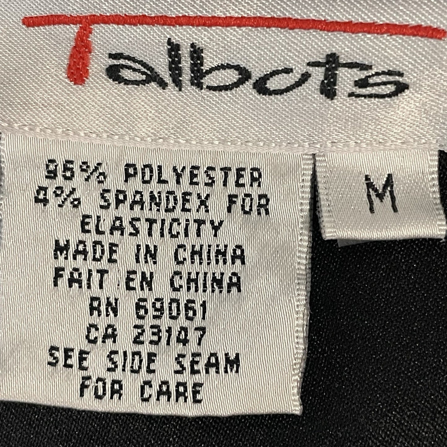 Talbots Black Buttoned Collared Lightweight Unlined Shacket Jacket Size Medium M