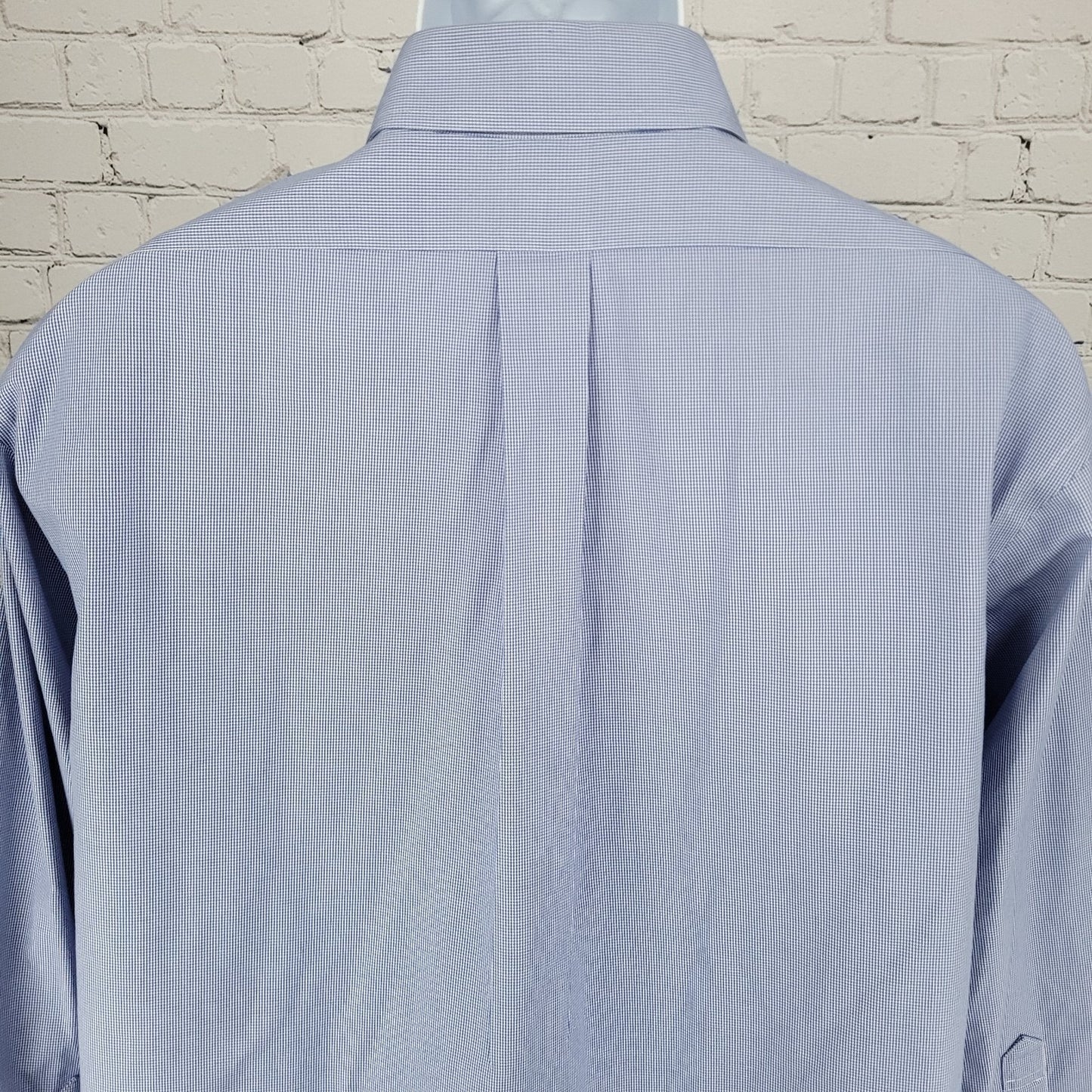 Brooks Brothers Blue Supima Cotton Regent Non Iron Long Sleeve Shirt 17.5-33