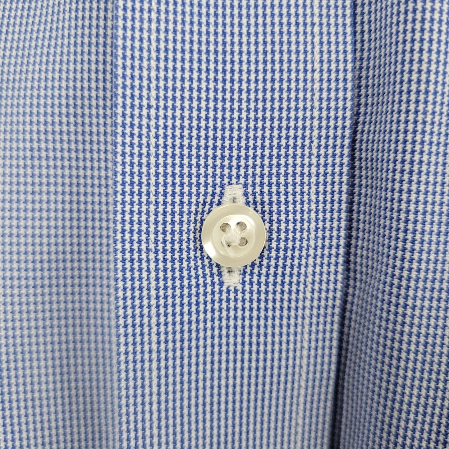 Brooks Brothers Blue Supima Cotton Regent Non Iron Long Sleeve Shirt 17.5-33