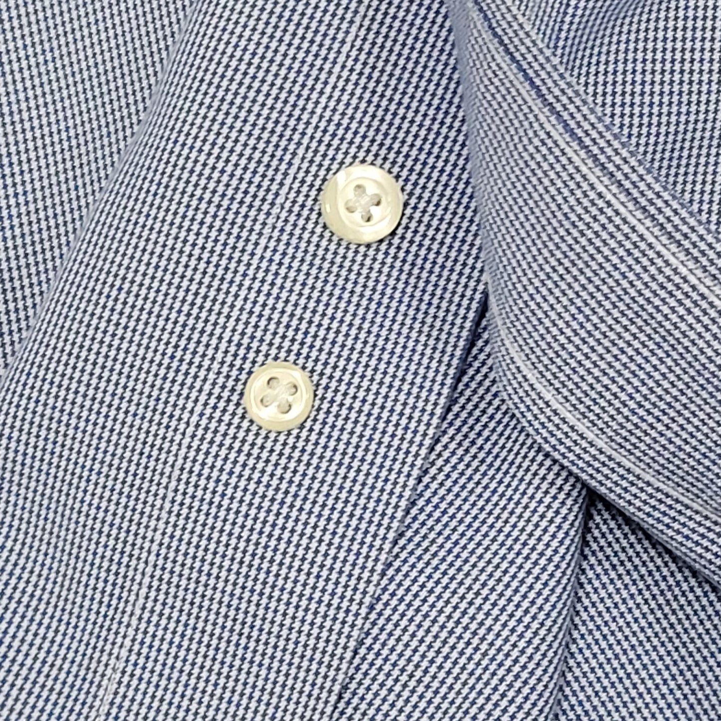 Brooks Brothers Blue Supima Cotton Regent Non Iron Long Sleeve Shirt 17.5-33