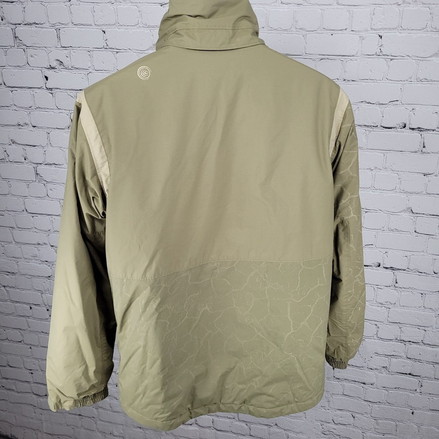 Columbia Green & Khaki Waterproof Breathable Insulated Jacket Youth Size 18/20