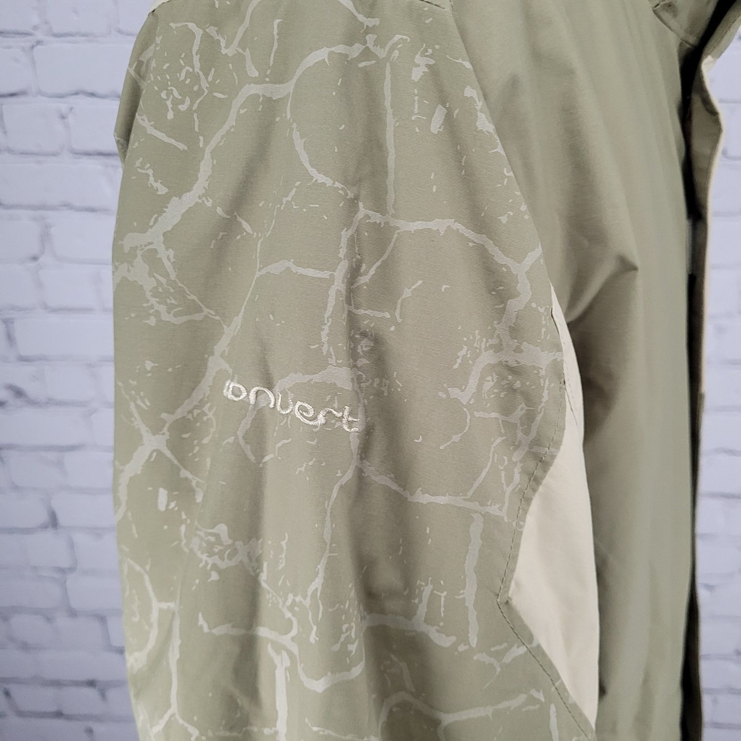 Columbia Green & Khaki Waterproof Breathable Insulated Jacket Youth Size 18/20