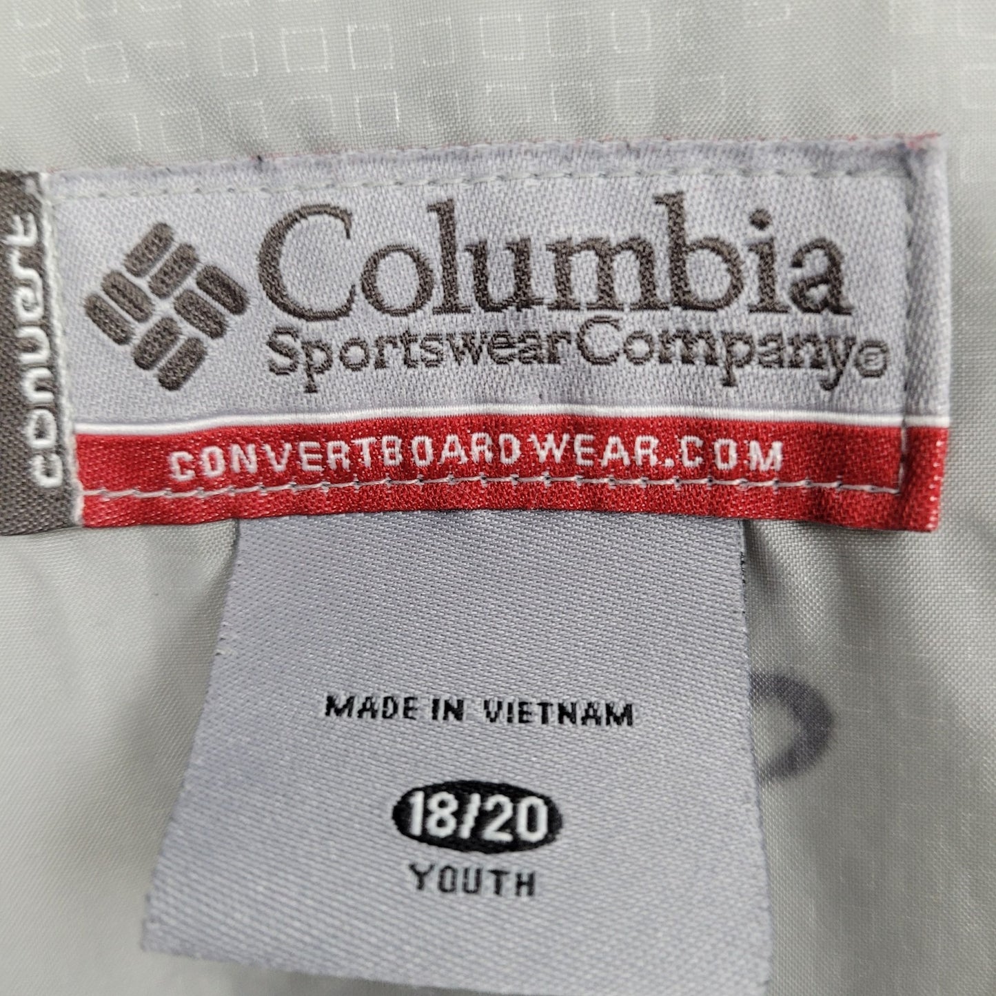 Columbia Green & Khaki Waterproof Breathable Insulated Jacket Youth Size 18/20