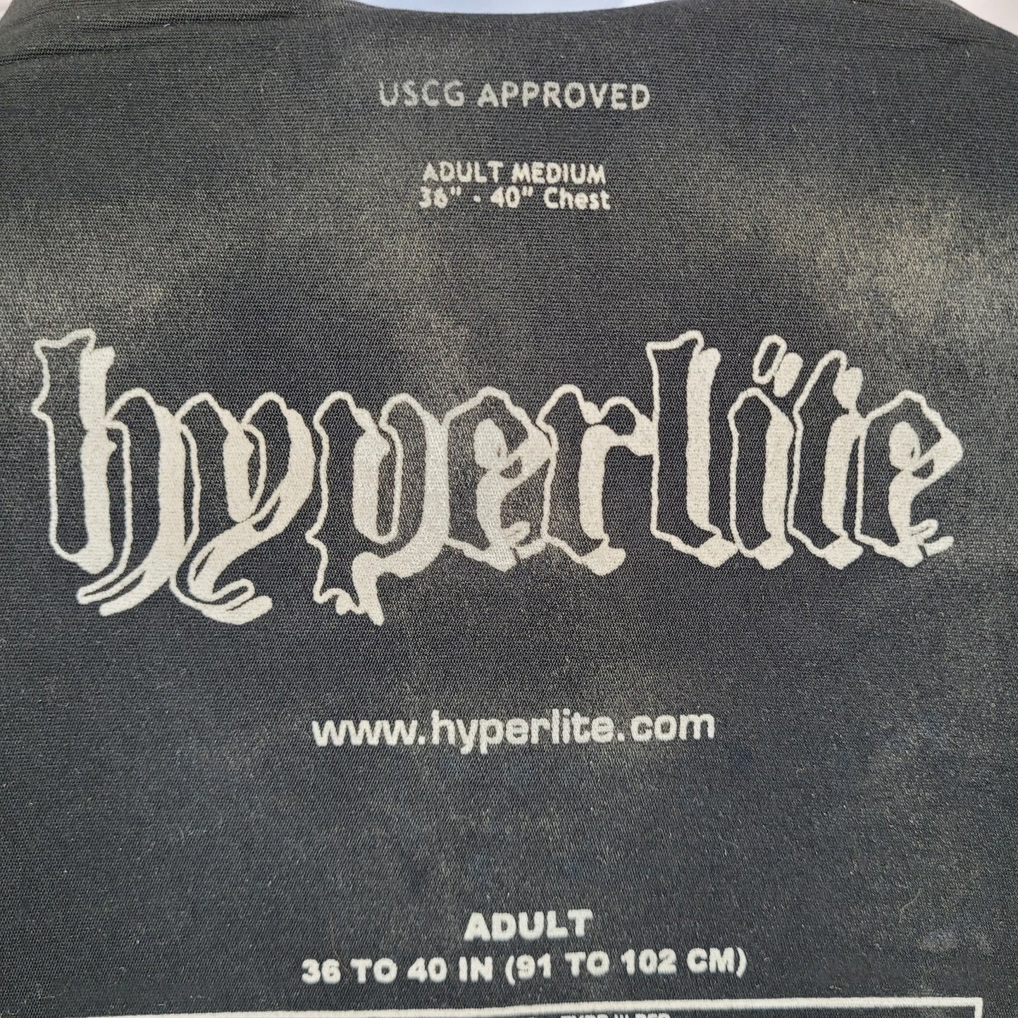 Hyperlite Black USCG Approved Flotation Aid Life Jacket Ski Vest Size Medium M