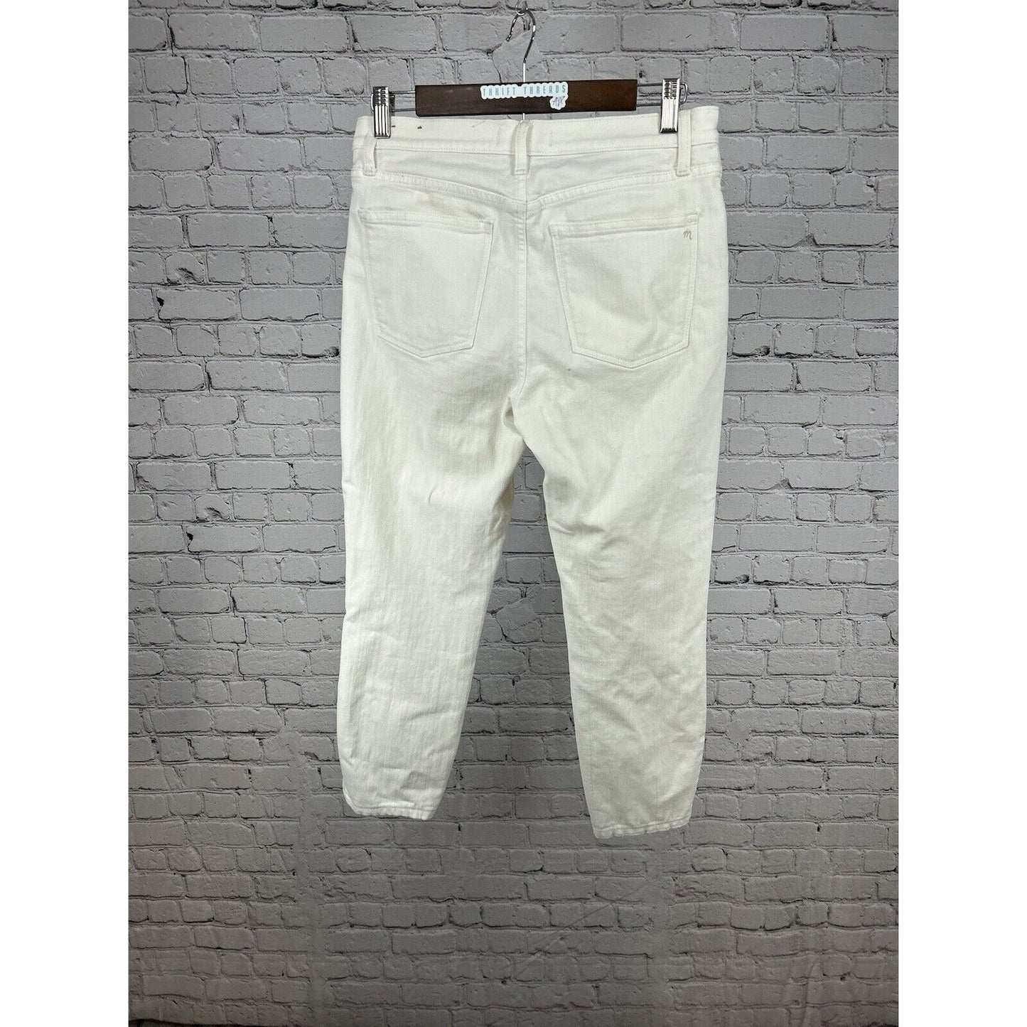 Madewell White Cotton Blend Stretch High Riser Skinny Jeans Women’s 28 (30x25.5)