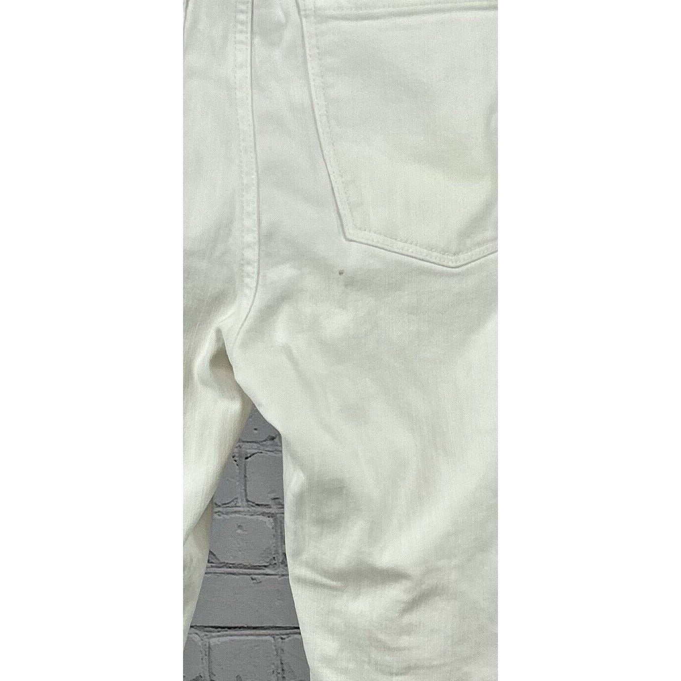 Madewell White Cotton Blend Stretch High Riser Skinny Jeans Women’s 28 (30x25.5)