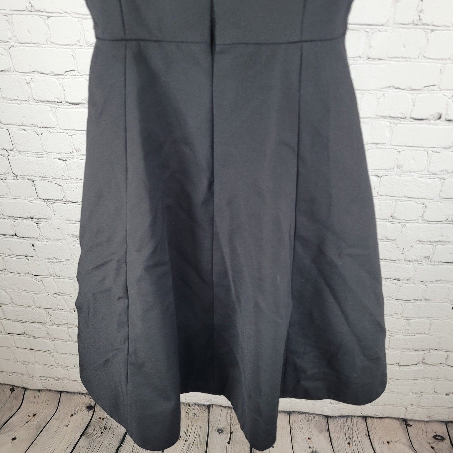Kate Spade Black Leopard Collar Sleeveless Stretch Lined A-Line Dress Size 0