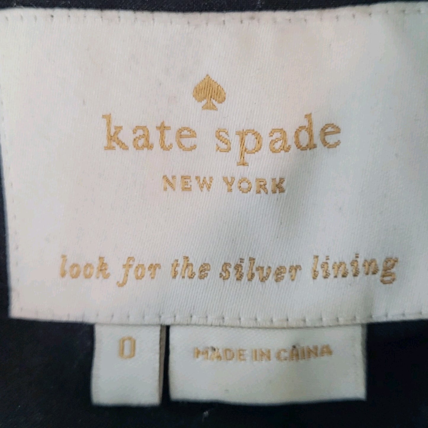 Kate Spade Black Leopard Collar Sleeveless Stretch Lined A-Line Dress Size 0