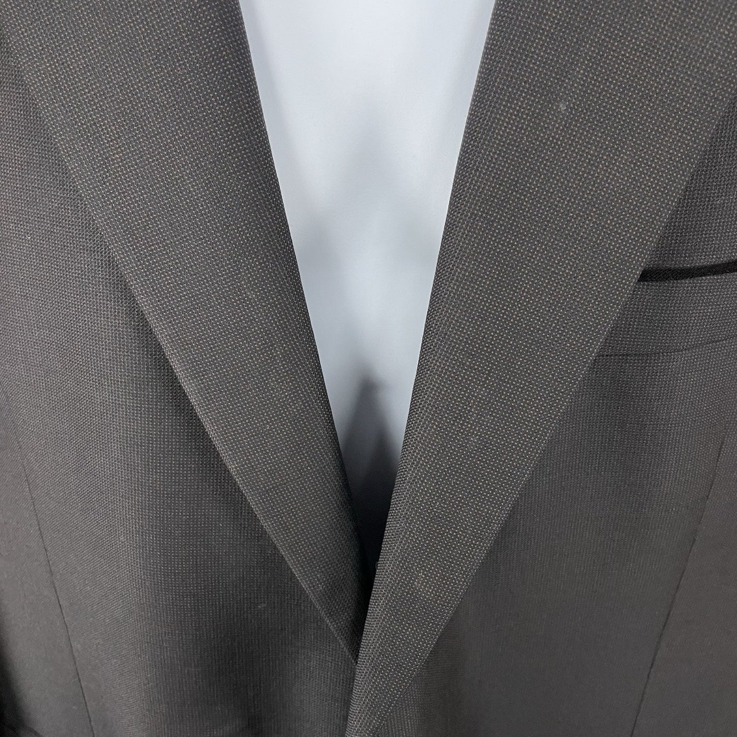 Alexandre London Brown 100% Wool 2 Button Vented Notch Blazer Sport Coat 48L