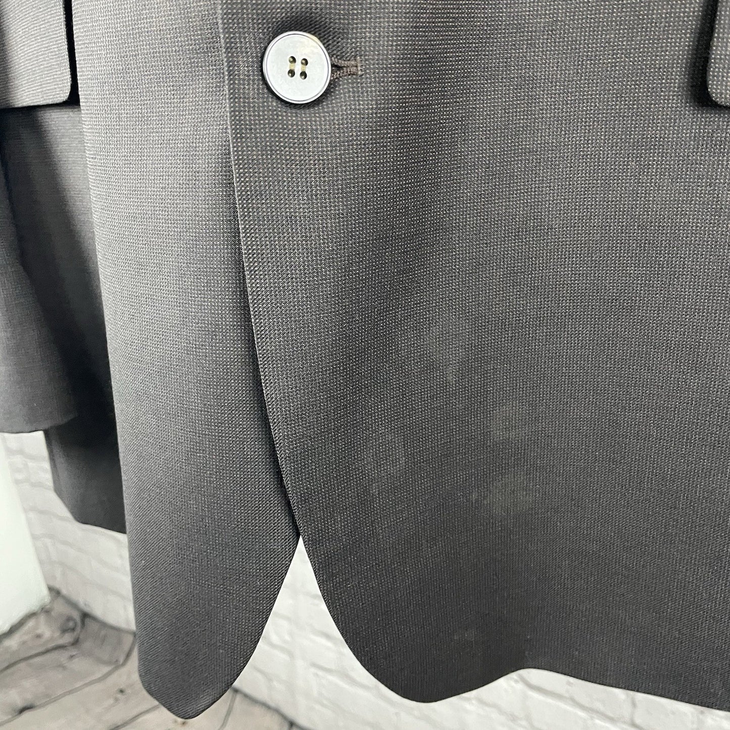 Alexandre London Brown 100% Wool 2 Button Vented Notch Blazer Sport Coat 48L