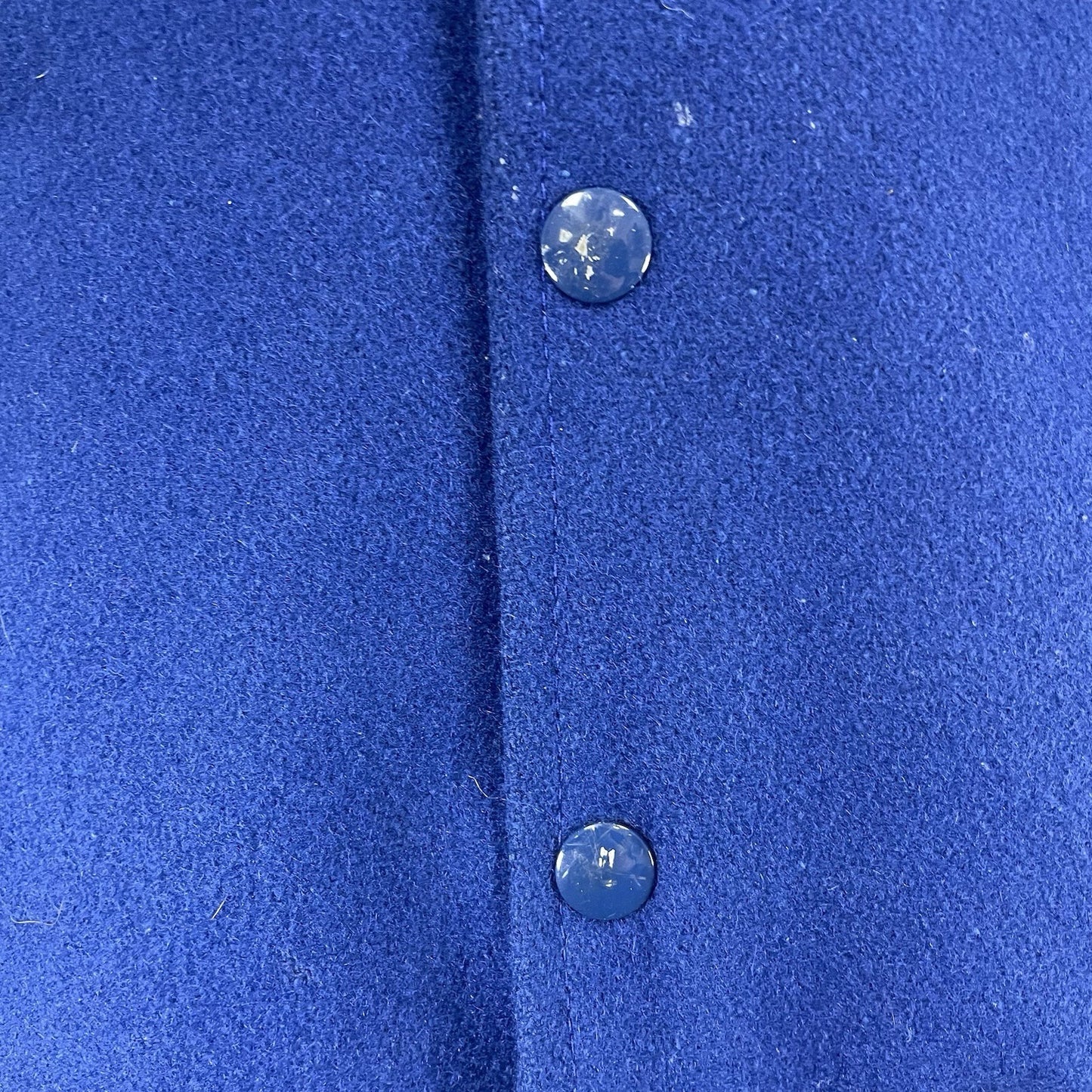 Tejas Manufacturing Blue Wool Varsity Letterman Jacket USA Timberlake Medium M