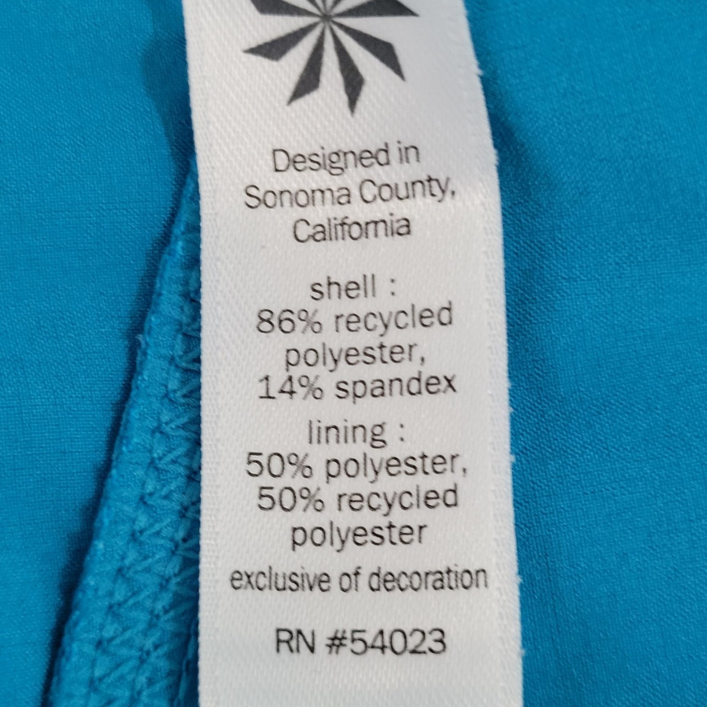 Athleta Blue Lightweight Stretch Built In Panty Lined Athletic Shorts Large L