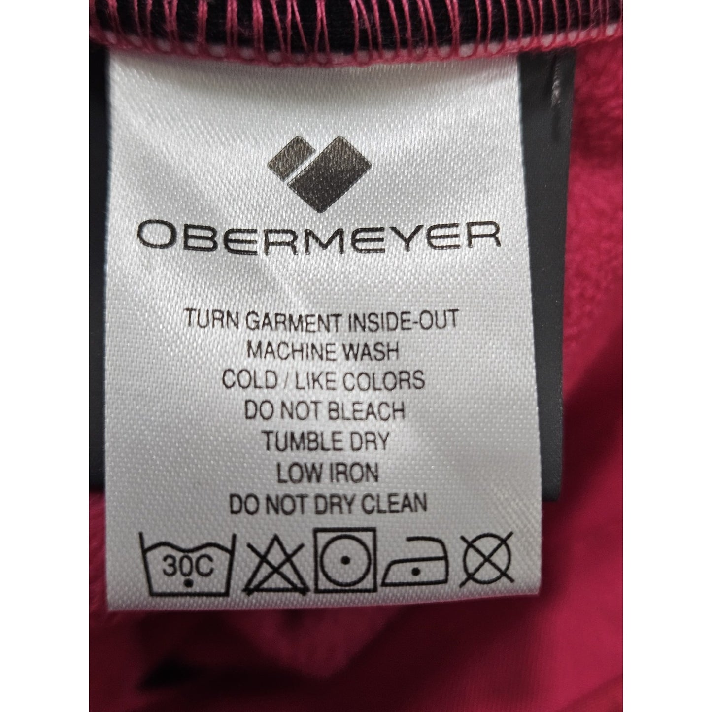 Obermeyer Pink Adjustable Waist Fleece Lined Snow Ski Pants Teen XL 18 (28x30)