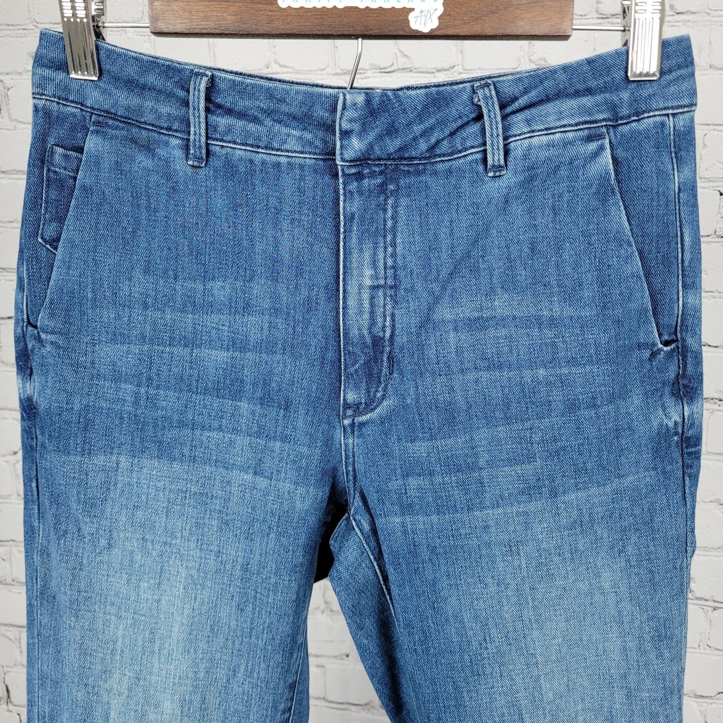 Pilcro & The Letterpress Anthropologie Blue Denim Mid Rise Jeans Size 27 (27x27)