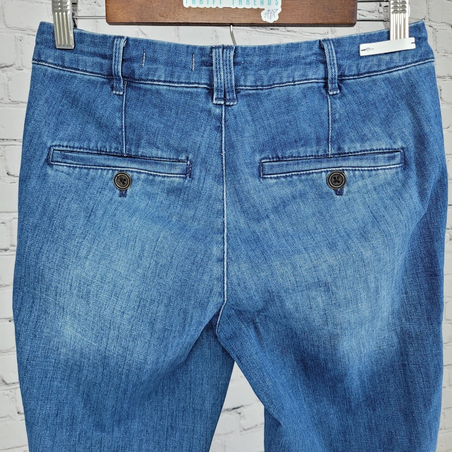 Pilcro & The Letterpress Anthropologie Blue Denim Mid Rise Jeans Size 27 (27x27)