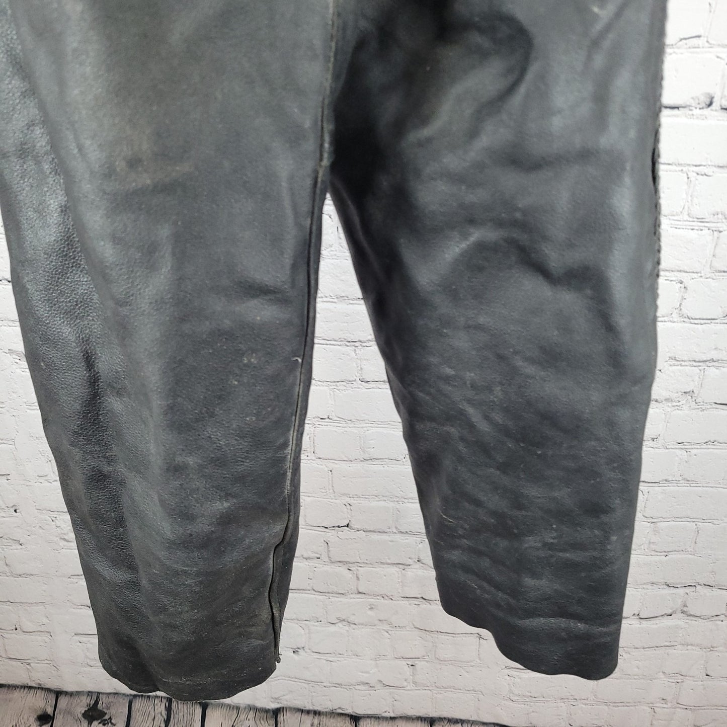 Jafrum Motorcycle Gear Black Removable Quilted Liner Chaps Pants Size Medium M