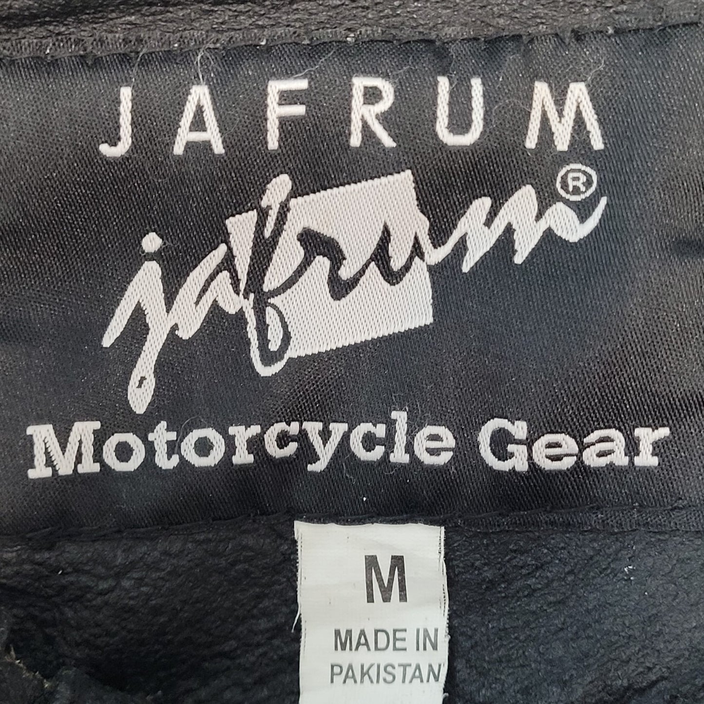 Jafrum Motorcycle Gear Black Removable Quilted Liner Chaps Pants Size Medium M