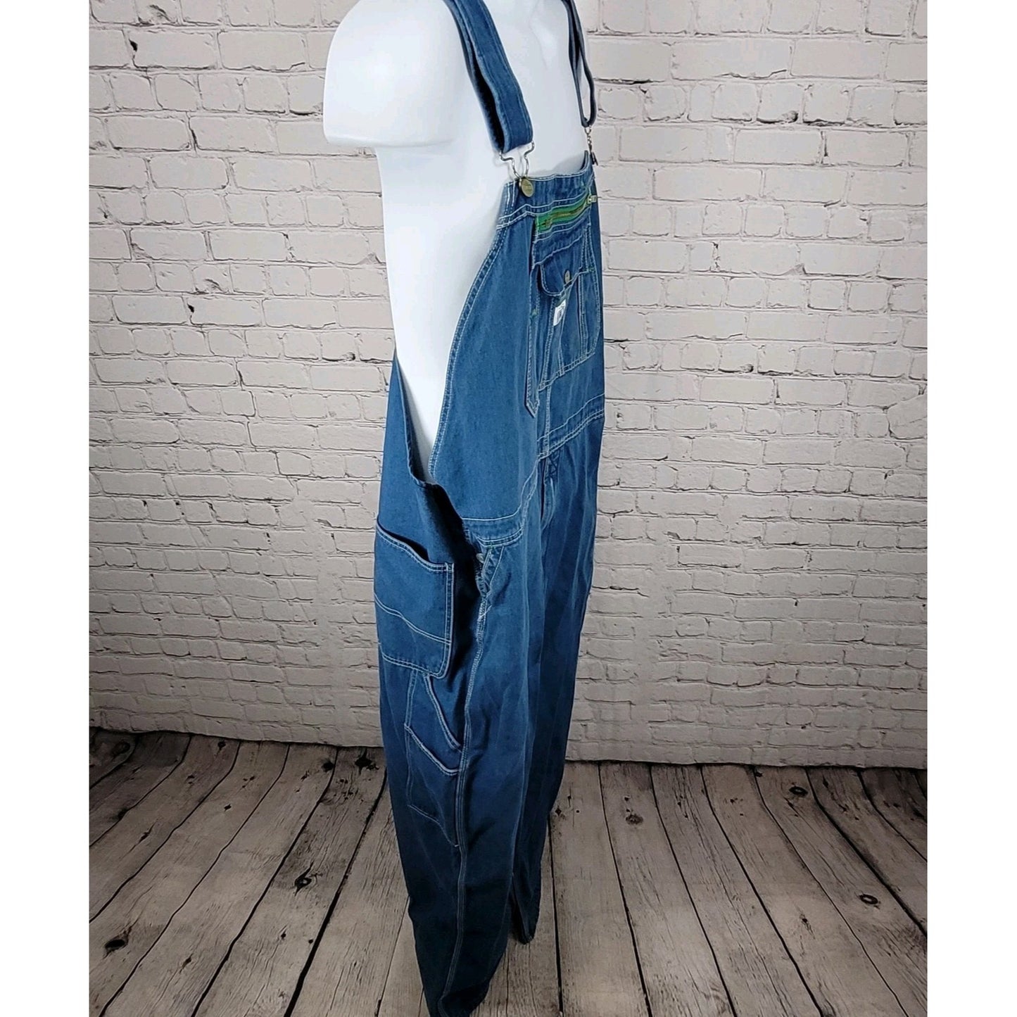 Liberty Blue Denim 100% Cotton Workwear Bib Carpenter Overalls 48x32 (48x29)