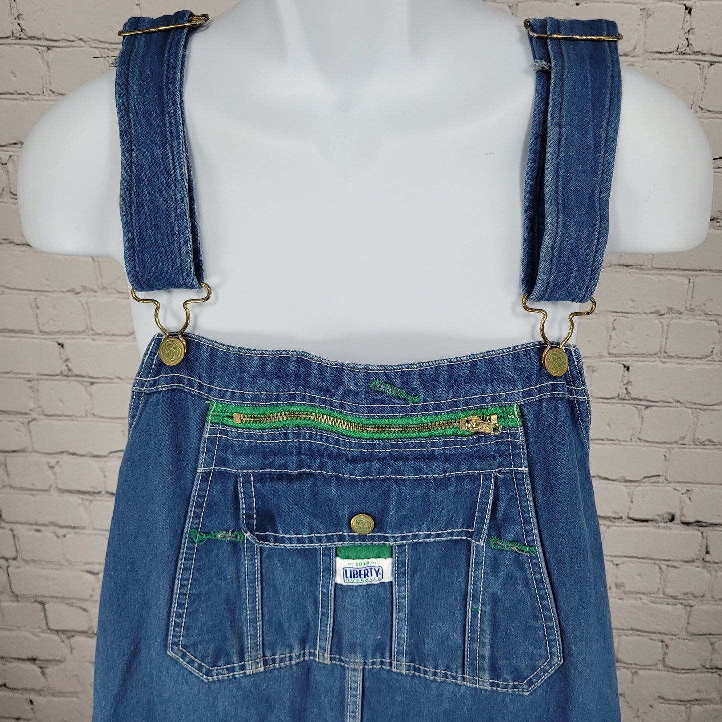 Liberty Blue Denim 100% Cotton Workwear Bib Carpenter Overalls 48x32 (48x29)