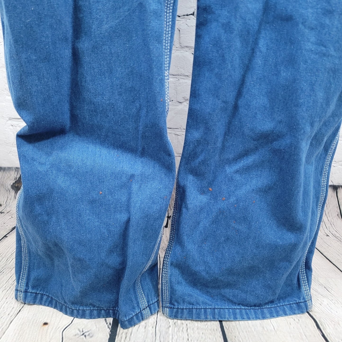 Liberty Blue Denim 100% Cotton Workwear Bib Carpenter Overalls 48x32 (48x29)