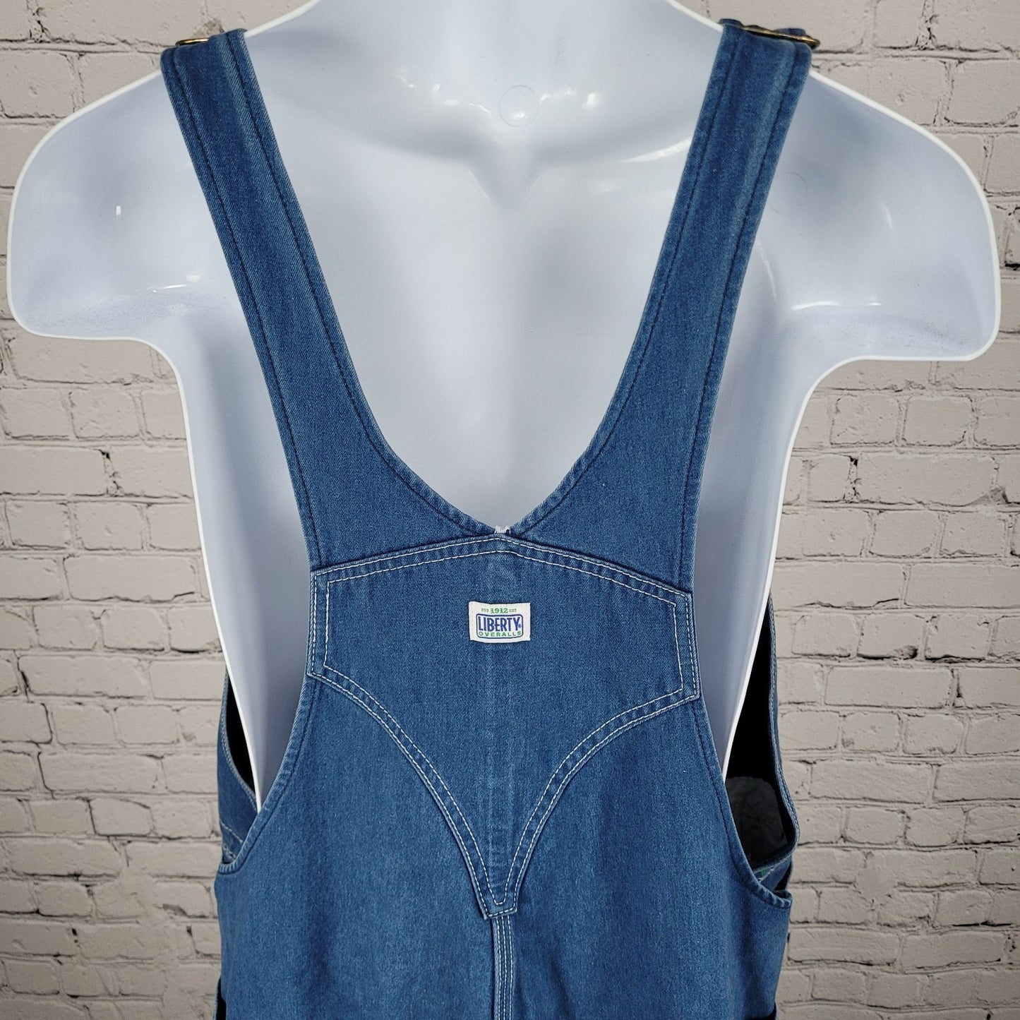 Liberty Blue Denim 100% Cotton Workwear Bib Carpenter Overalls 48x32 (48x29)