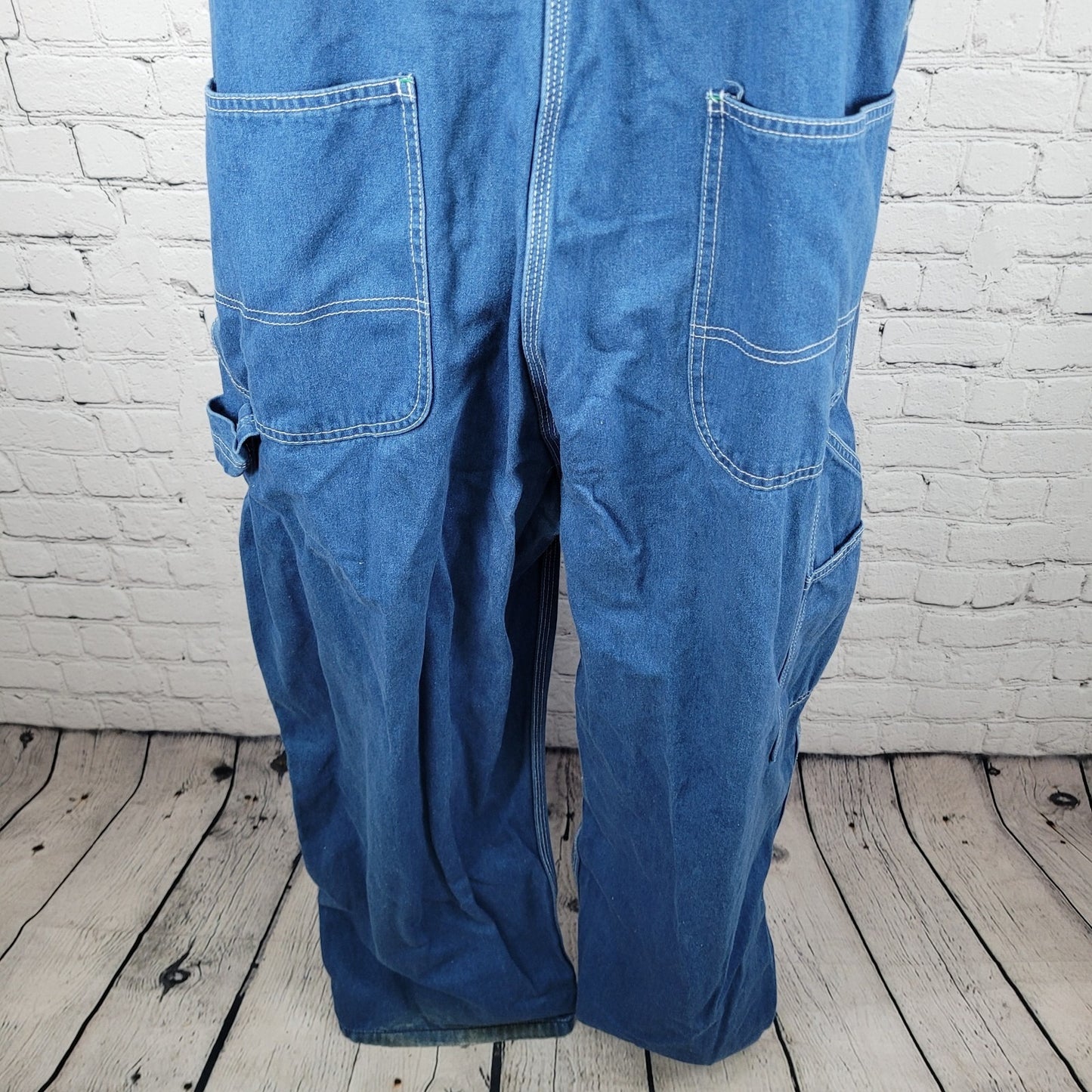 Liberty Blue Denim 100% Cotton Workwear Bib Carpenter Overalls 48x32 (48x29)