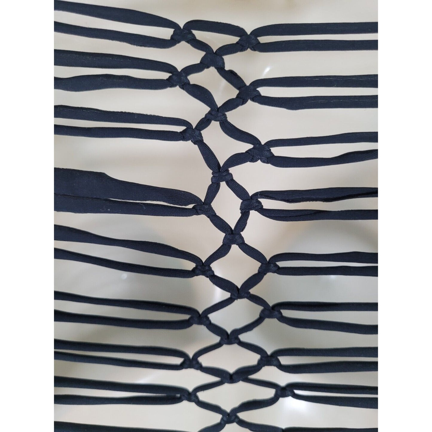 Raisins Macrame Stappy Back Swim Suit Top Size Small