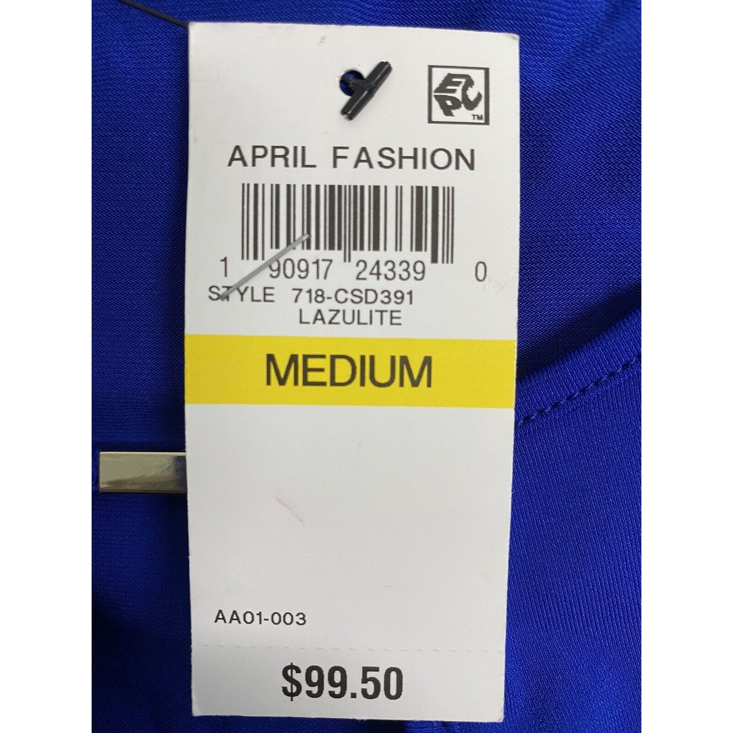 NWT Thalia Sodi April Fashion Hi-Low Blue Layered Keyhole Neckline Long Dress M