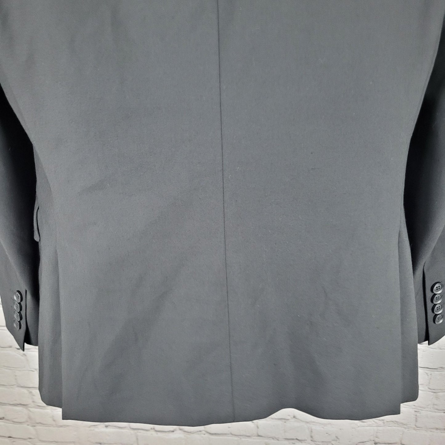 J. Ferrar Black Slim Fit 2 Button Notch Double Vented Blazer Sport Coat Size 40R