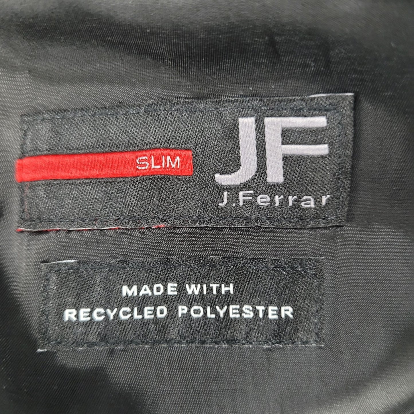 J. Ferrar Black Slim Fit 2 Button Notch Double Vented Blazer Sport Coat Size 40R