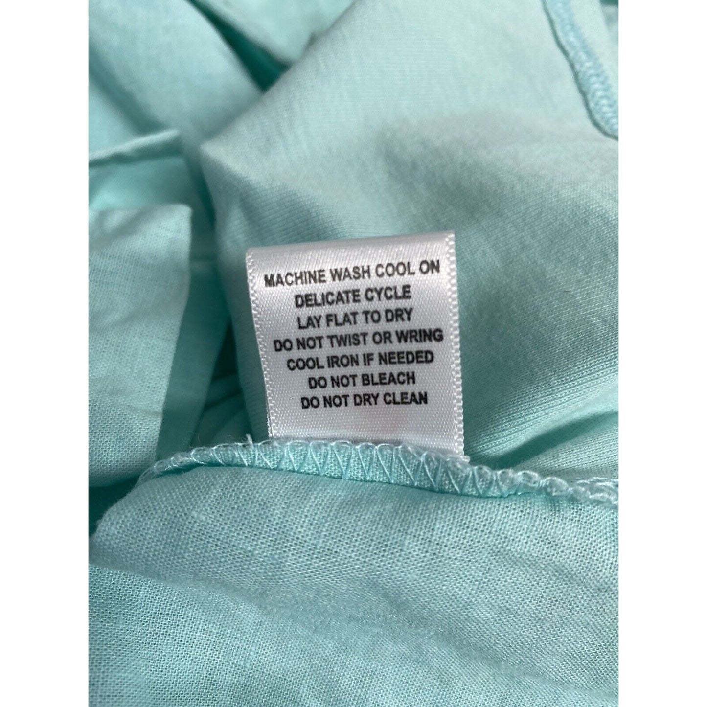 Cathy Teal 3/4 Sleeve Shiny Silver Button Up Pockets Size M Medium