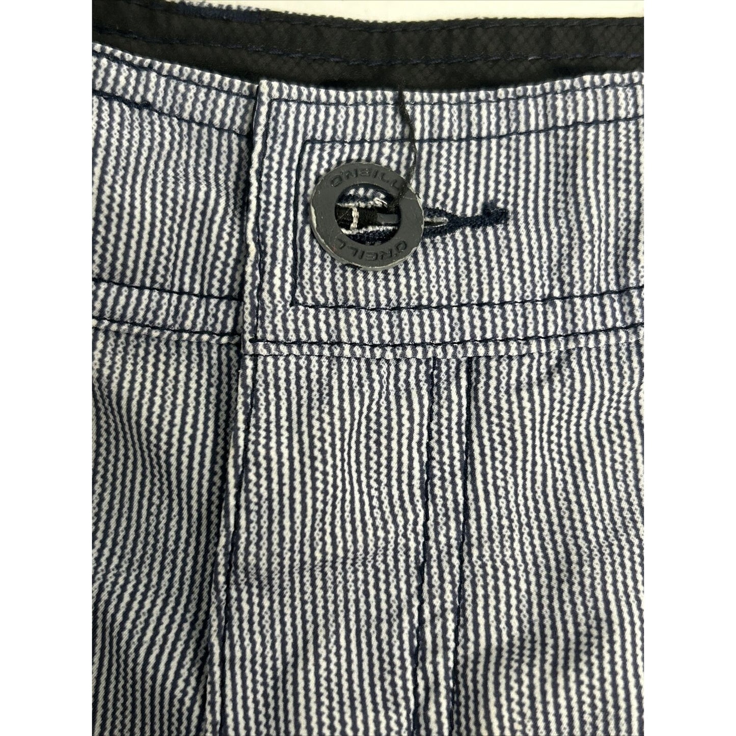 O’Neill Blue White Striped Hybrid Shorts Swimwear Sports Wear Men’s 38 (38 x 10)