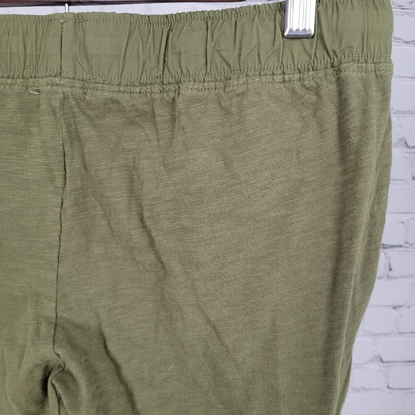 ROXY Green Cotton Drawstring Lightweight Cargo Jogger Pants Size 8 (31x29)