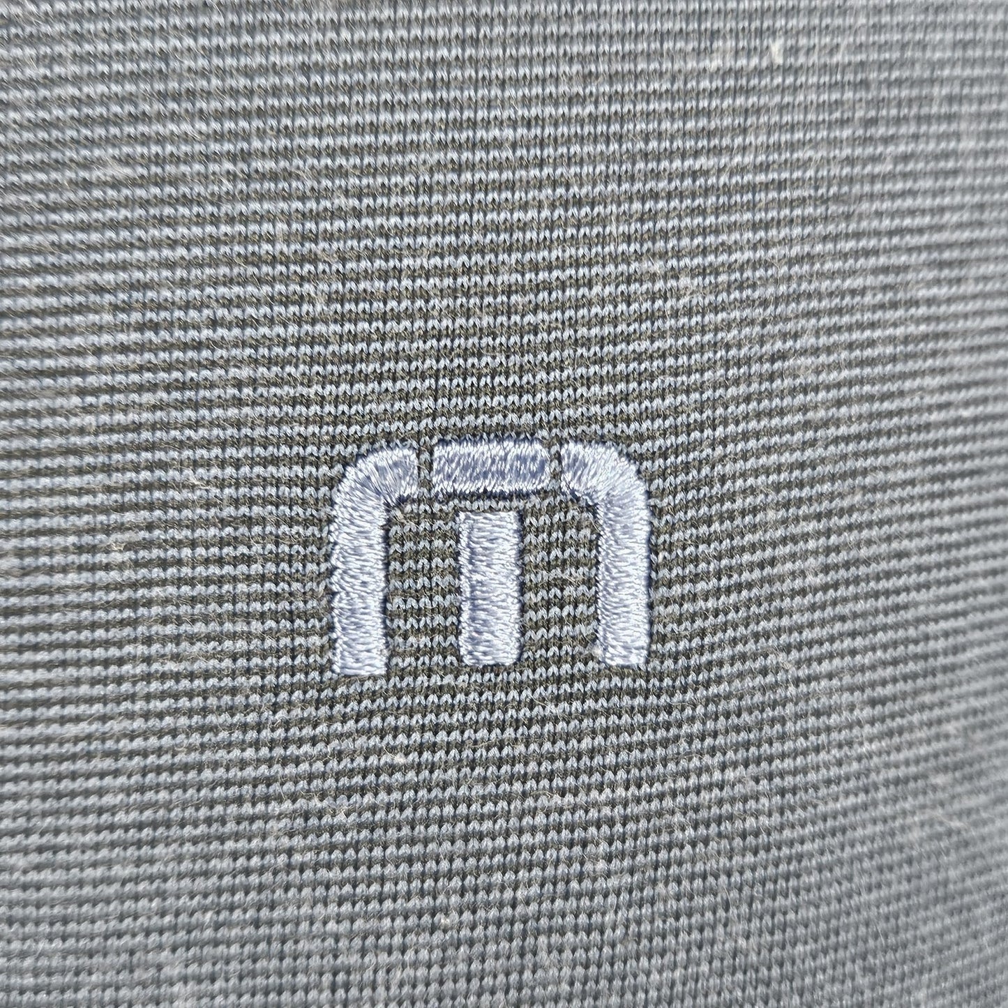 Travis Mathew Blue Pima Cotton Blend Logo Short Sleeve Golf Polo Shirt Medium M
