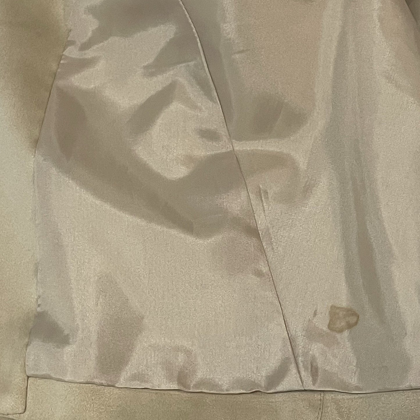 Talbots Beige Soft Zipped Collared Lined Lightweight Jacket Petite Size 12W
